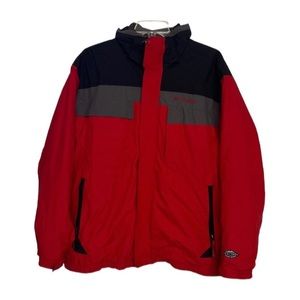 COLUMBIA Omni-Tech Interchange Mens L Jacket 3‎ in 1 Coat Waterproof Breathable